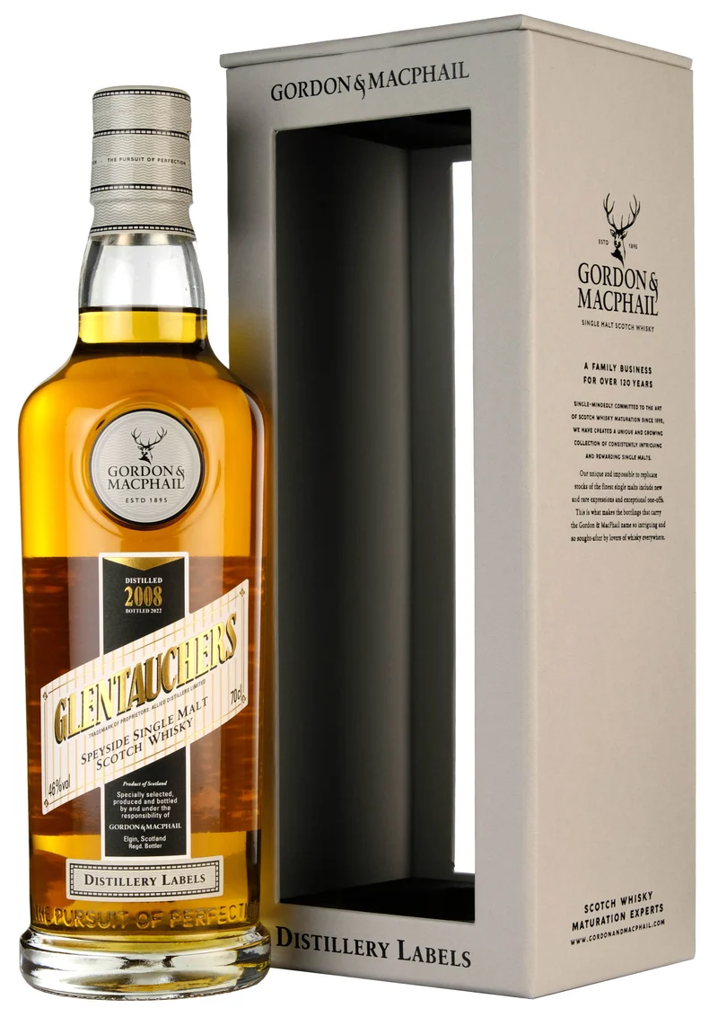 Glentauchers 2008-2022 Gordon & MacPhail Distillery Labels