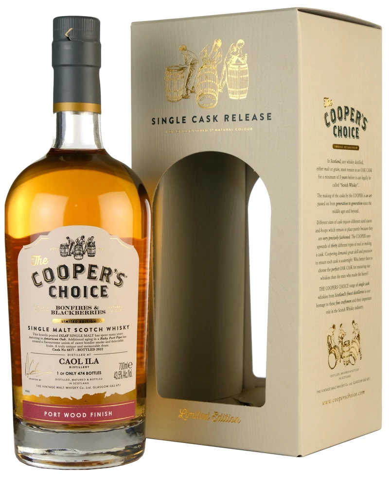 Caol Ila Cooper's Choice Bonfire & Blackberries Single Cask 6677