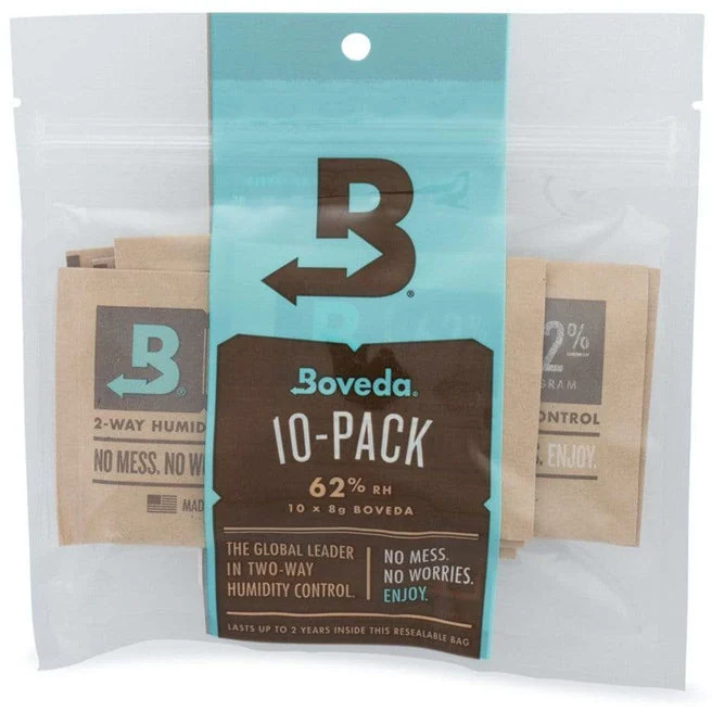 Boveda 10pk Small Pouch 8gram 62% Cigar Pouch