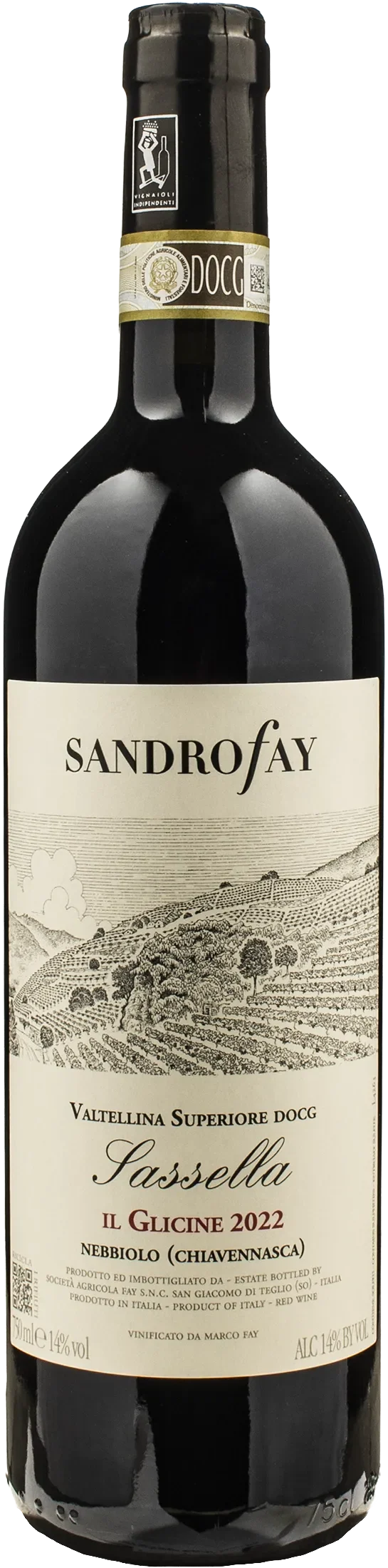 Sandro Fay Valtellina Superiore Sassella Nebbiolo Il Glicine 2022