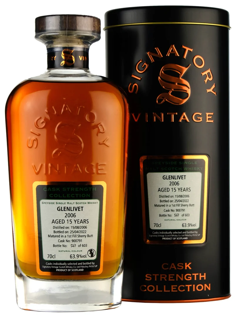 Glenlivet 2006-2022 | 15 Year Old Signatory Vintage Cask Strength Collection Single Cask 900791