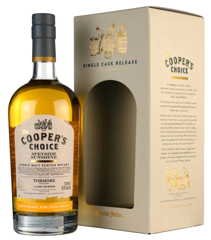 Tormore Speyside Sunshine 2022 | Cooper's Choice Single Cask 9072