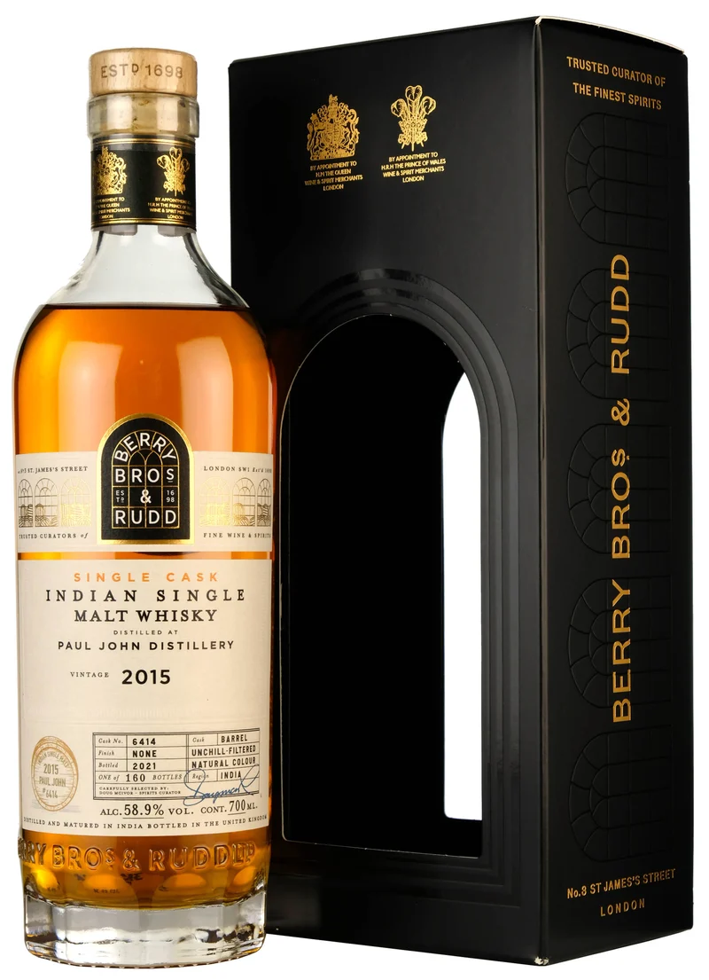 Paul John 2015-2021 | 6 Year Old Berry Bros & Rudd Single Cask 6414