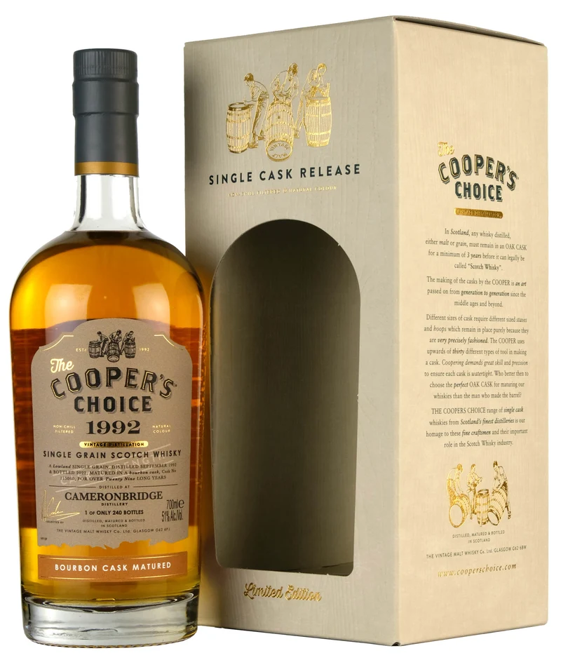 Cameronbridge 1992-2022 | 29 Year Old Cooper's Choice Single Cask 115060