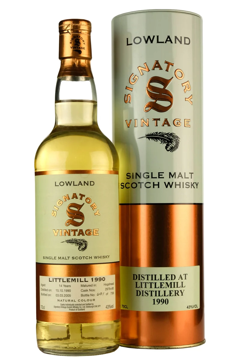 Littlemill 1990-2005 | 14 Year Old Signatory Vintage Cask 2970 + 2980