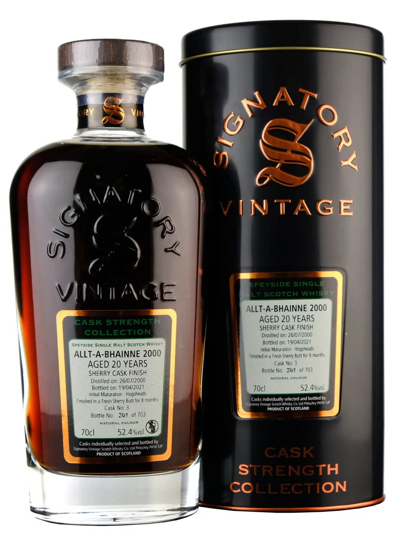 Allt-A-Bhainne 2000-2021 | 20 Year Old Signatory Vintage Cask Strength Collection Single Cask 3