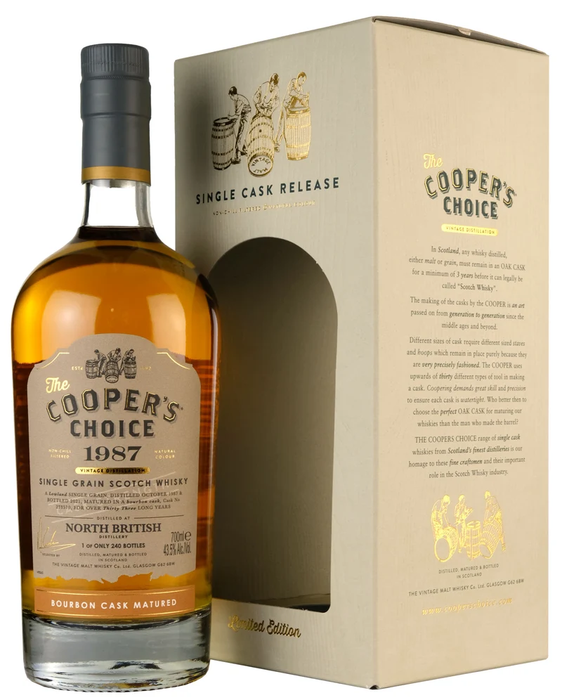North British 1987-2021 | 33 Year Old Cooper's Choice Single Cask 238570