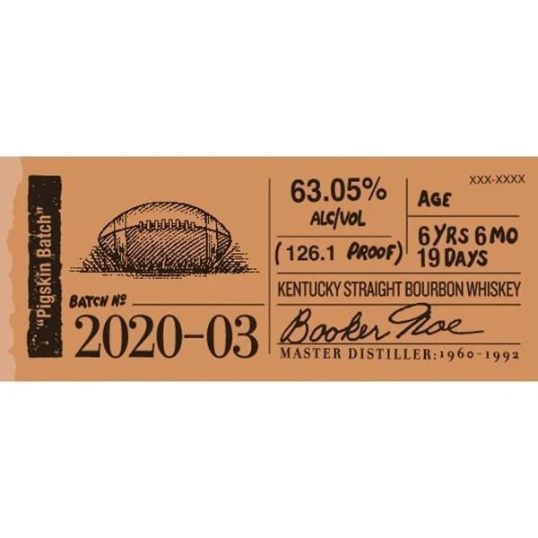 Booker's Bourbon Batch 2020-03 "Pigskin Batch"