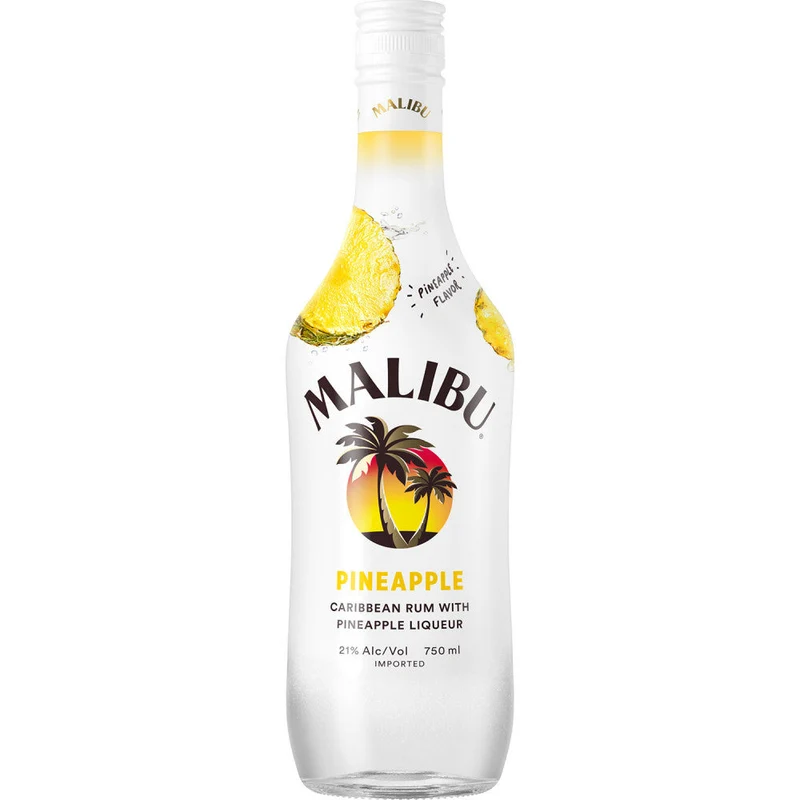 Malibu Flavored Caribbean Rum with Pineapple Liqueur