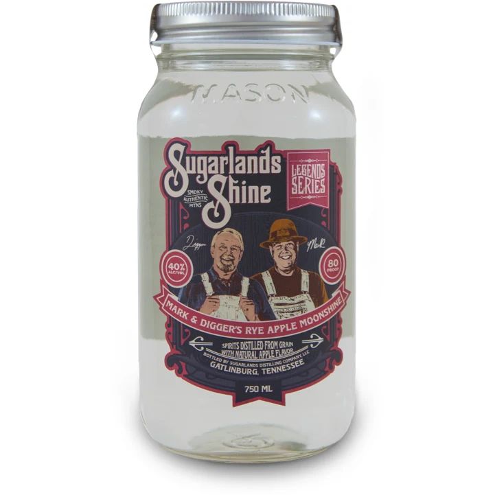 Sugarlands Shine Mark and Digger’s Rye Apple Moonshine