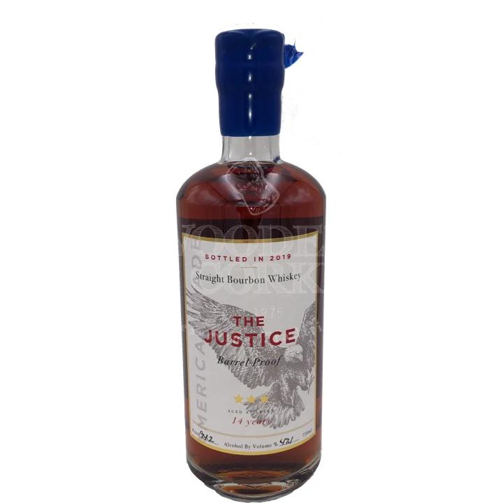The Justice Barrel Proof 14 Year Bourbon