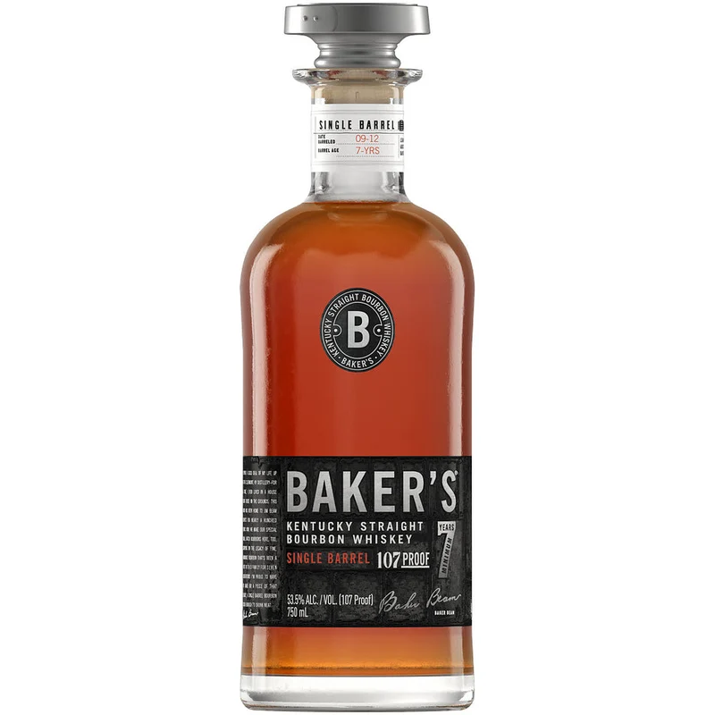 Baker's 7 Year Old Kentucky Straight 107 Proof Bourbon Whiskey 750 ml