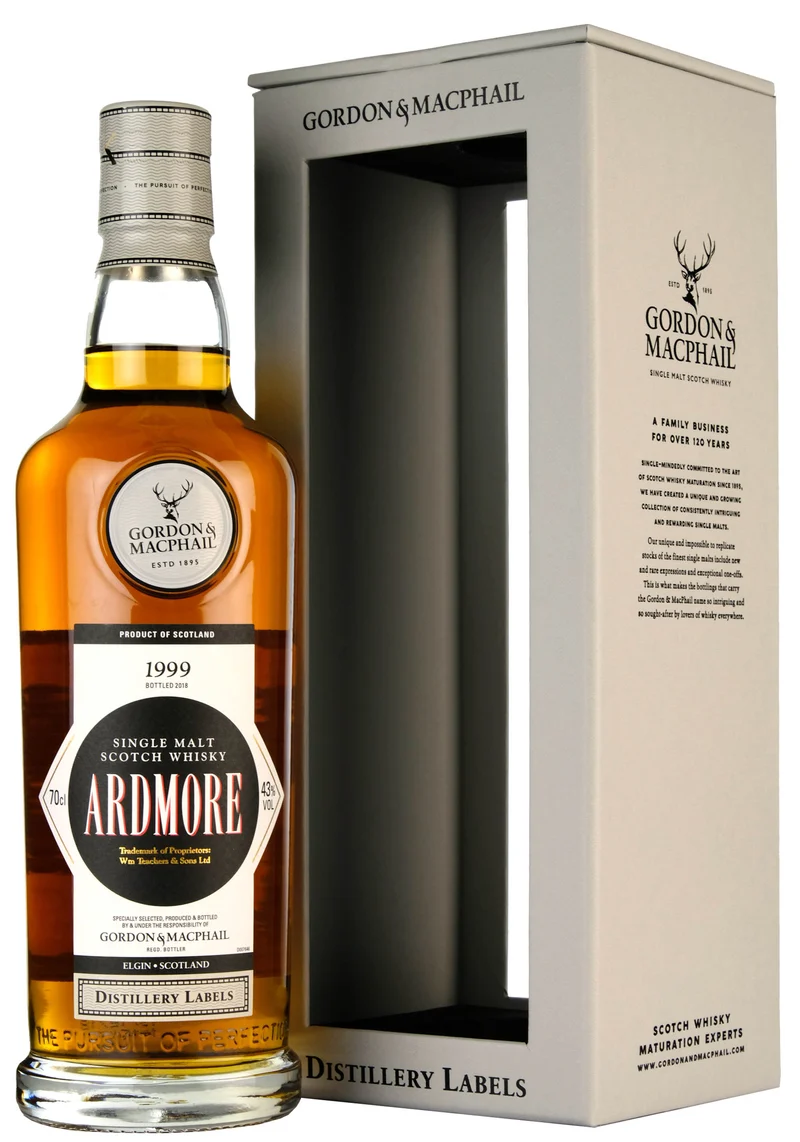 Ardmore 1999-2018 Gordon & MacPhail Distillery Labels