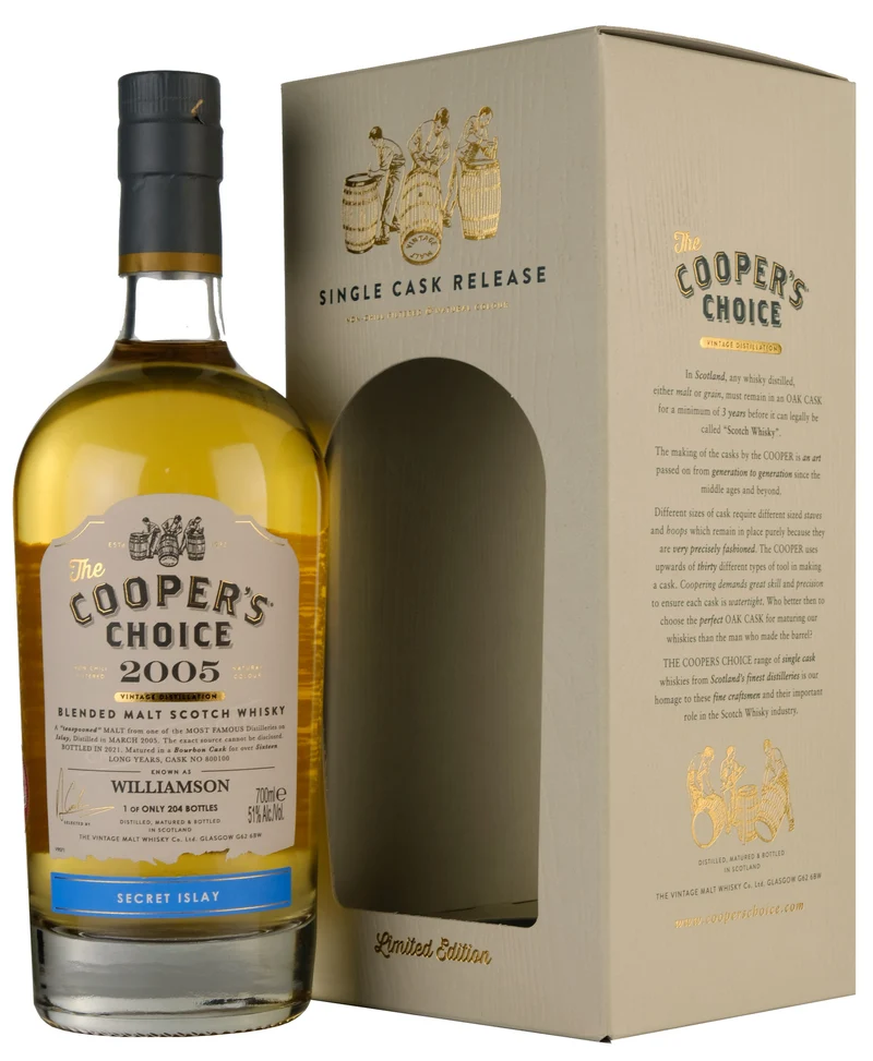 Williamson 2005-2021 | 16 Year Old Cooper's Choice Single Cask 800100