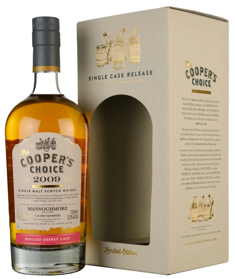 Mannochmore 2009-2021 | 12 Year Old Cooper's Choice Single Cask 1446