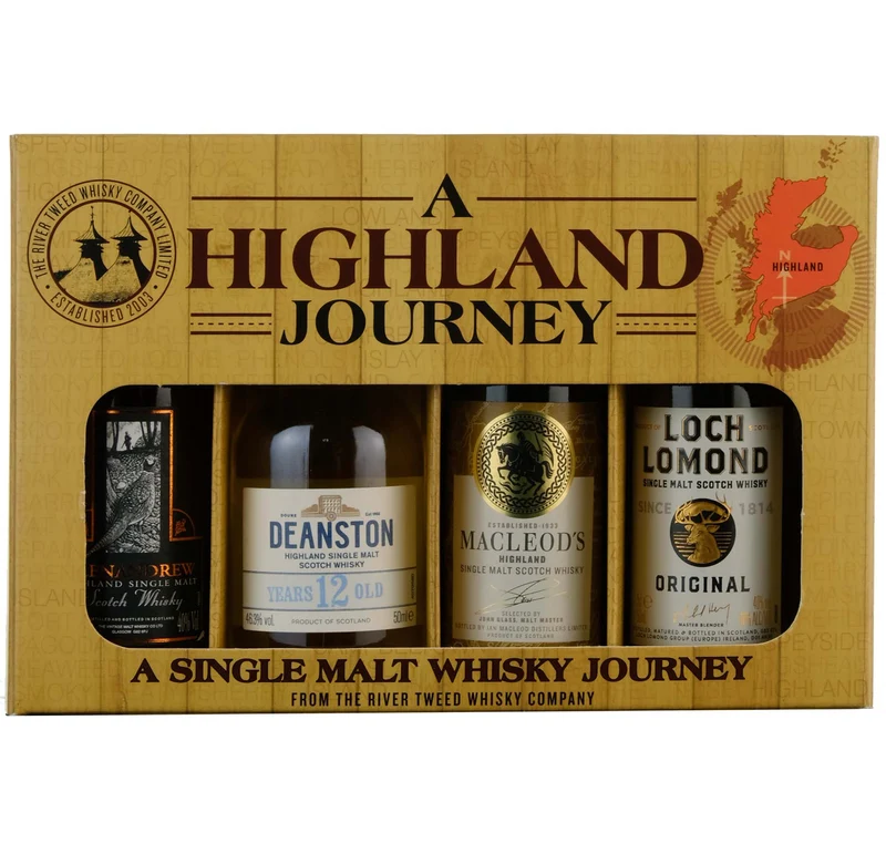 A Highland Journey Whisky Miniature Gift Set