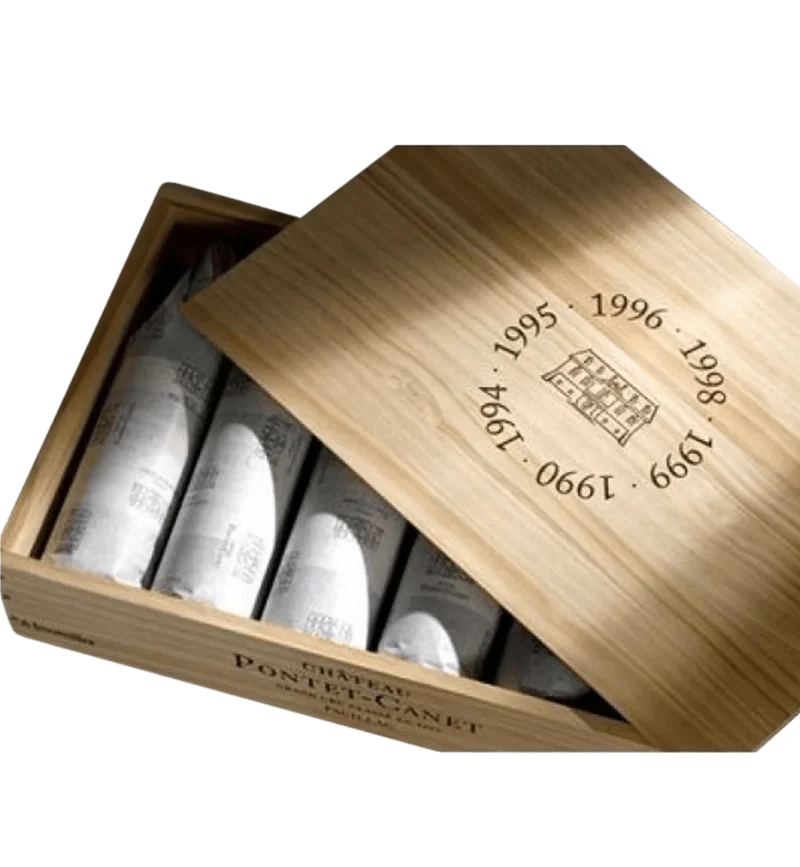 Château Pontet-Canet : Caisse Millésimes 1990-1994-1995-1996-1998-1999