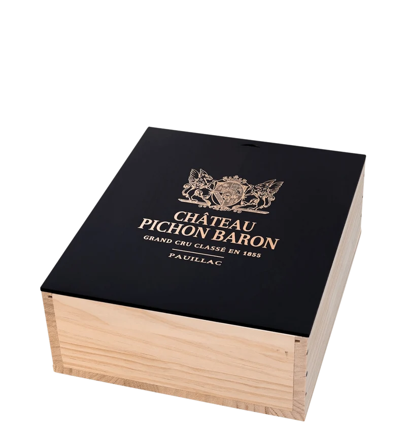 Château Pichon-Longueville au Baron de Pichon-Longueville Black Gift Box 2014, 2015, 2016