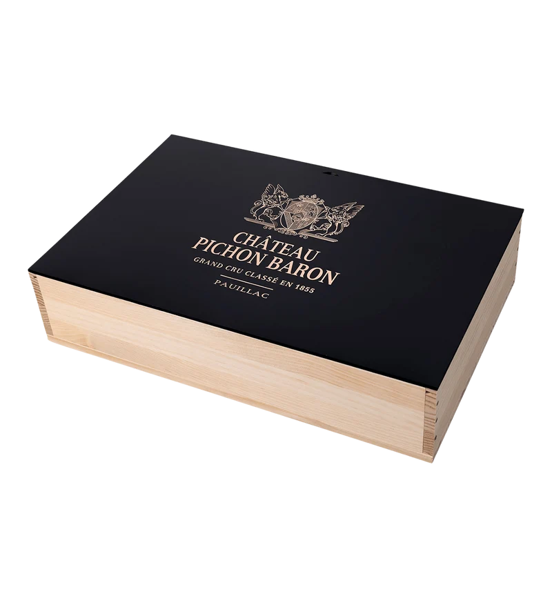 Château Pichon-Longueville au Baron de Pichon-Longueville Black Gift Box 2014, 2015, 2016