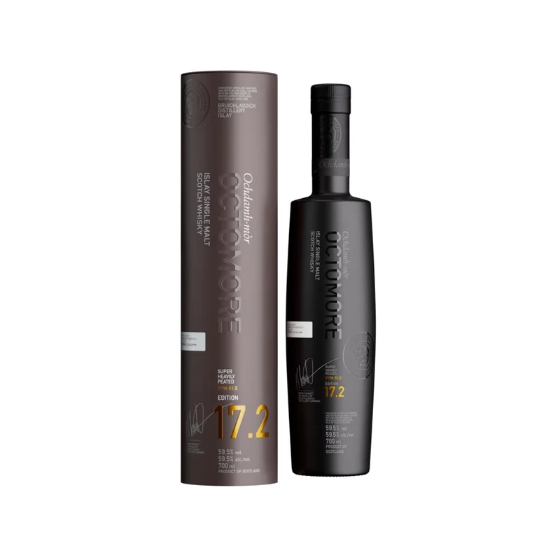 Octomore 17.2 5 Year Old French Ex Bourbon With A Port Finish Casks 59.5%