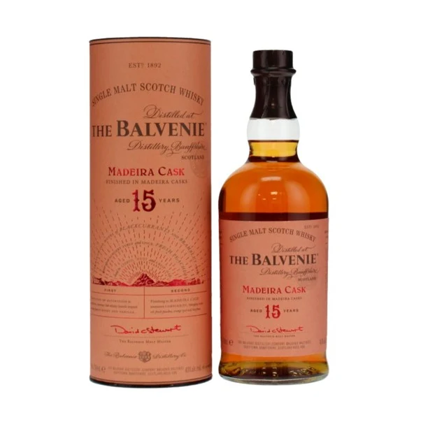 Balvenie 15 Year Old Madeira Cask Finish Speyside Single Malt Whisky 43%