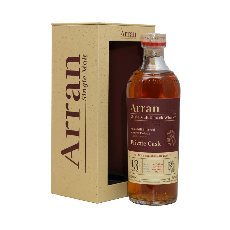Arran 13 Year Old Port Cask Finish Single Cask 18-Port-21 59.1%