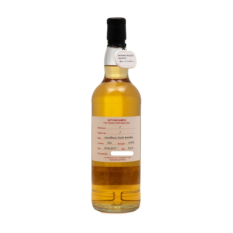 Hazelburn 7 Year Old Duty Paid Sample Rotation 7 55.6%