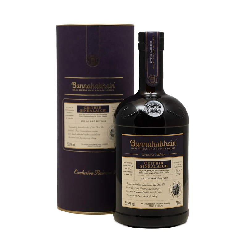 Bunnahabhain Ceithir Ginealaich Feis Ile 2026 Single Malt Whisky 52.8%