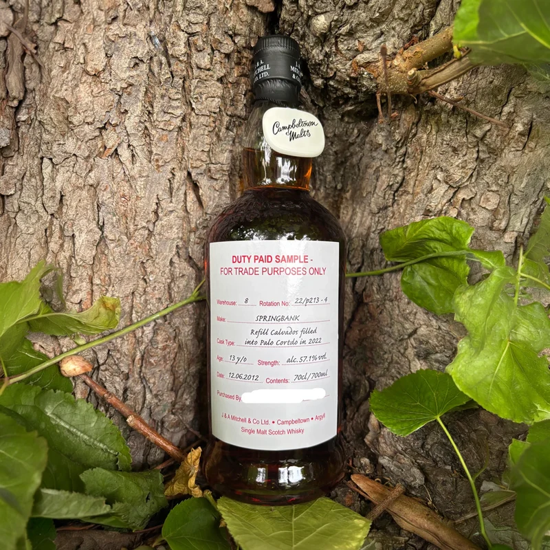 Springbank 13 Year Old Duty Paid Sample 22/p213-4 57.1%
