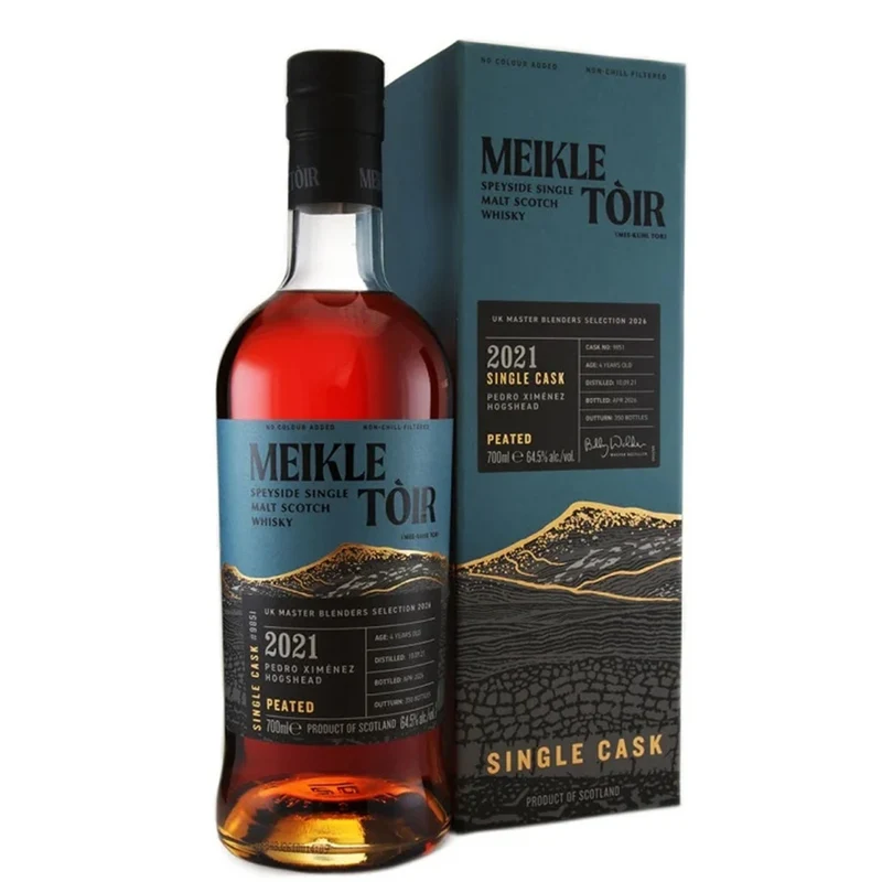 Meikle Toir 2021 PX Peated Single Cask #9851 64.5%