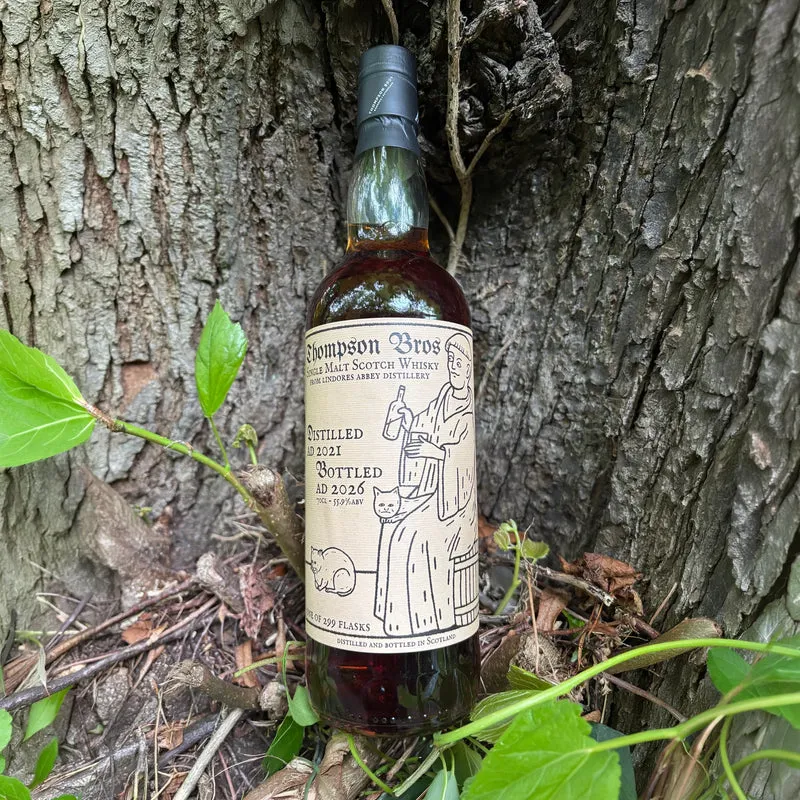 Lindores Abbey 2021 5 Year Old Single Malt Whisky Thompson Bros 55.9%