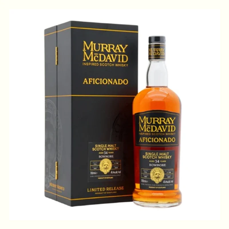 Bowmore 34 Year Old Whisky 1st Fill Oloroso Octave Finish Murray McDavid Aficionado 41.4%