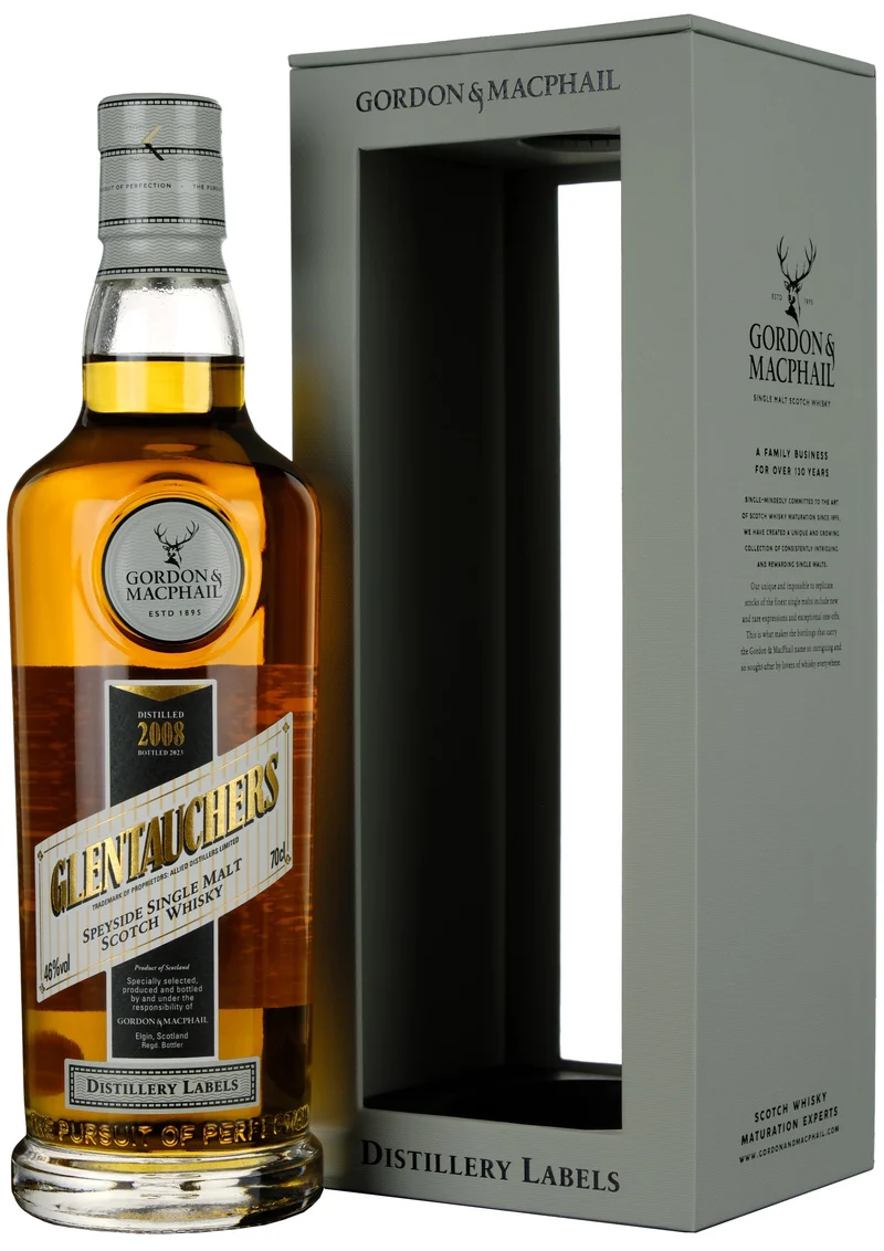 Glentauchers 2008-2023 Gordon & MacPhail Distillery Labels