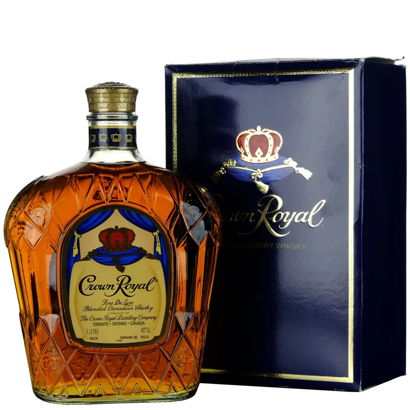 Crown Royal Fine De Luxe Canadian Whisky 1 Litre Circa 2000