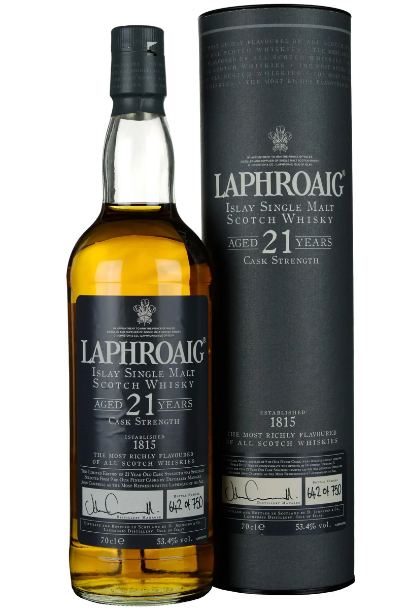 Laphroaig 21 Year Old Heathrow T5 Opening 2008