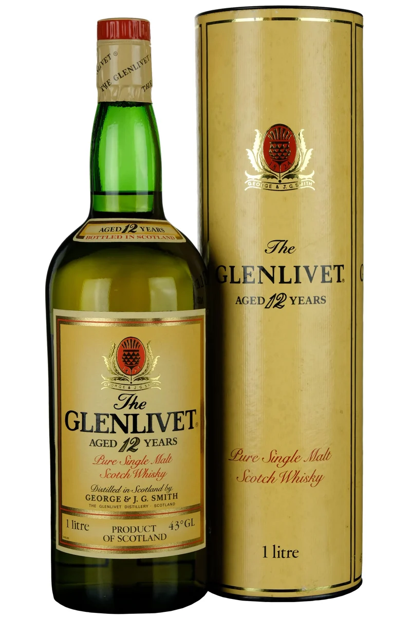 Glenlivet 12 Year Old 1980s 1 Litre