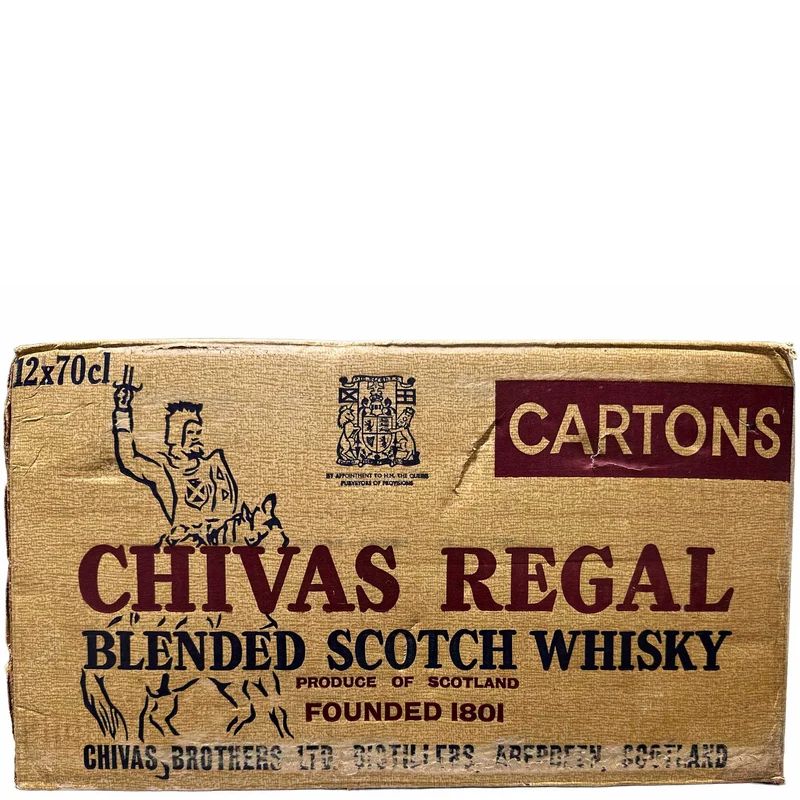 Sealed Case Of 12x70cl Chivas Regal 12 Year Old Rotation 1974