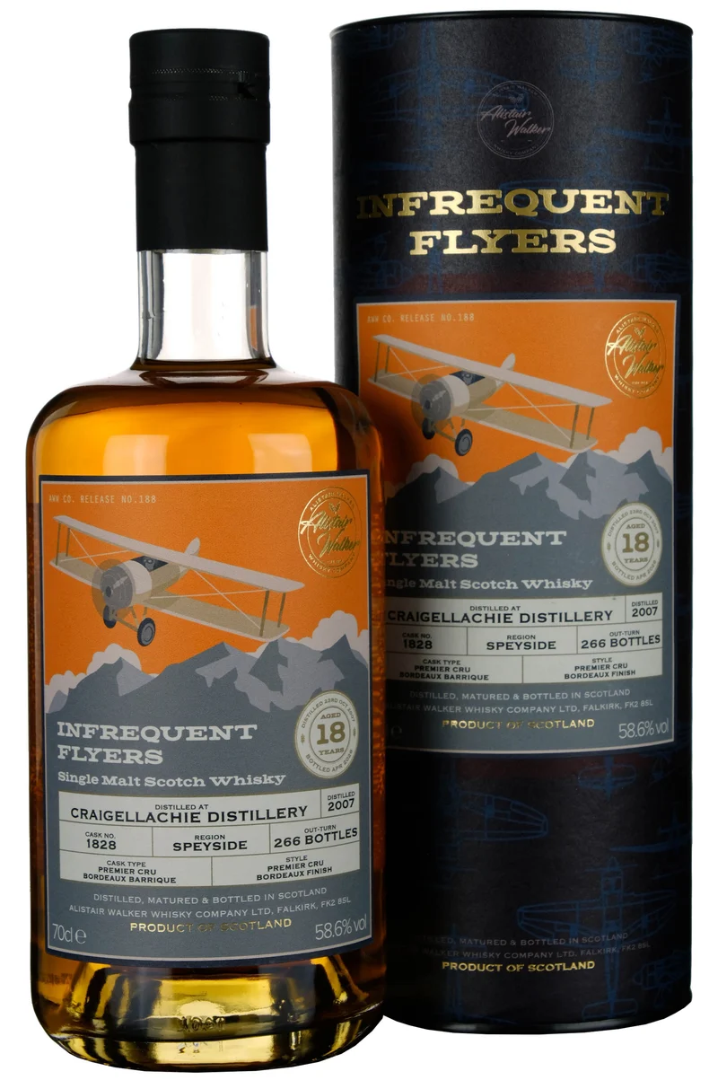 Craigellachie 2007-2026 | 18 Year Old Infrequent Flyers Single Cask 1828