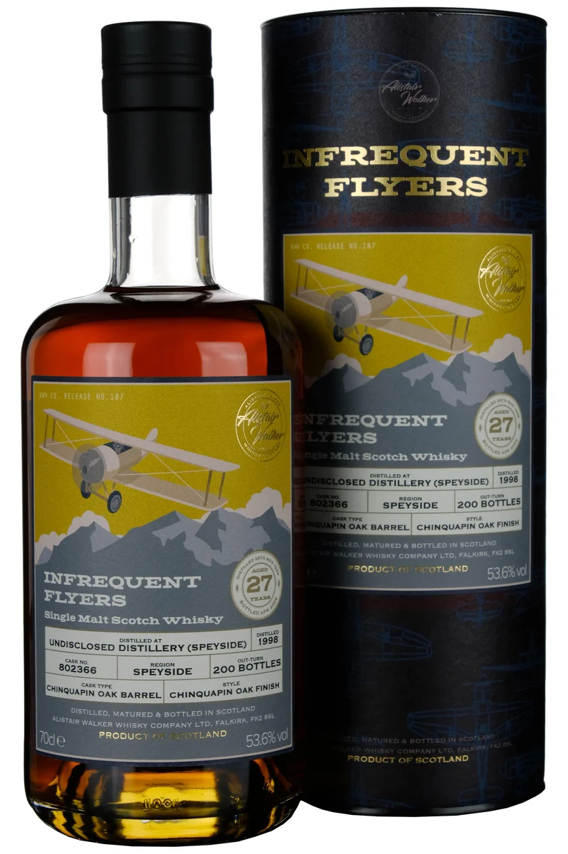Undisclosed Speyside 1998-2026 | 27 Year Old Infrequent Flyers Single Cask 802366