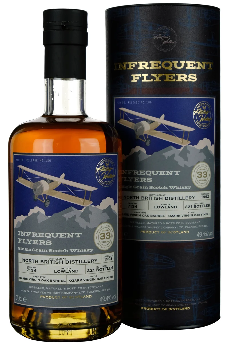 North British 1992-2026 | 33 Year Old Infrequent Flyers Single Cask 7134