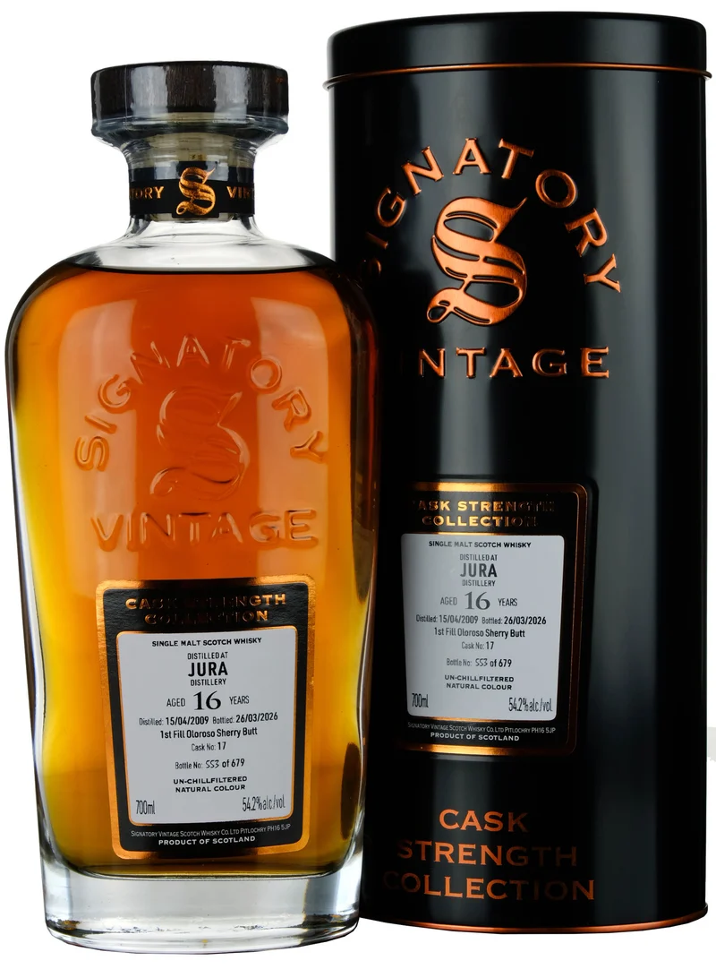 Jura 2009-2026 | 16 Year Old Signatory Vintage Cask Strength Collection Single Cask 17
