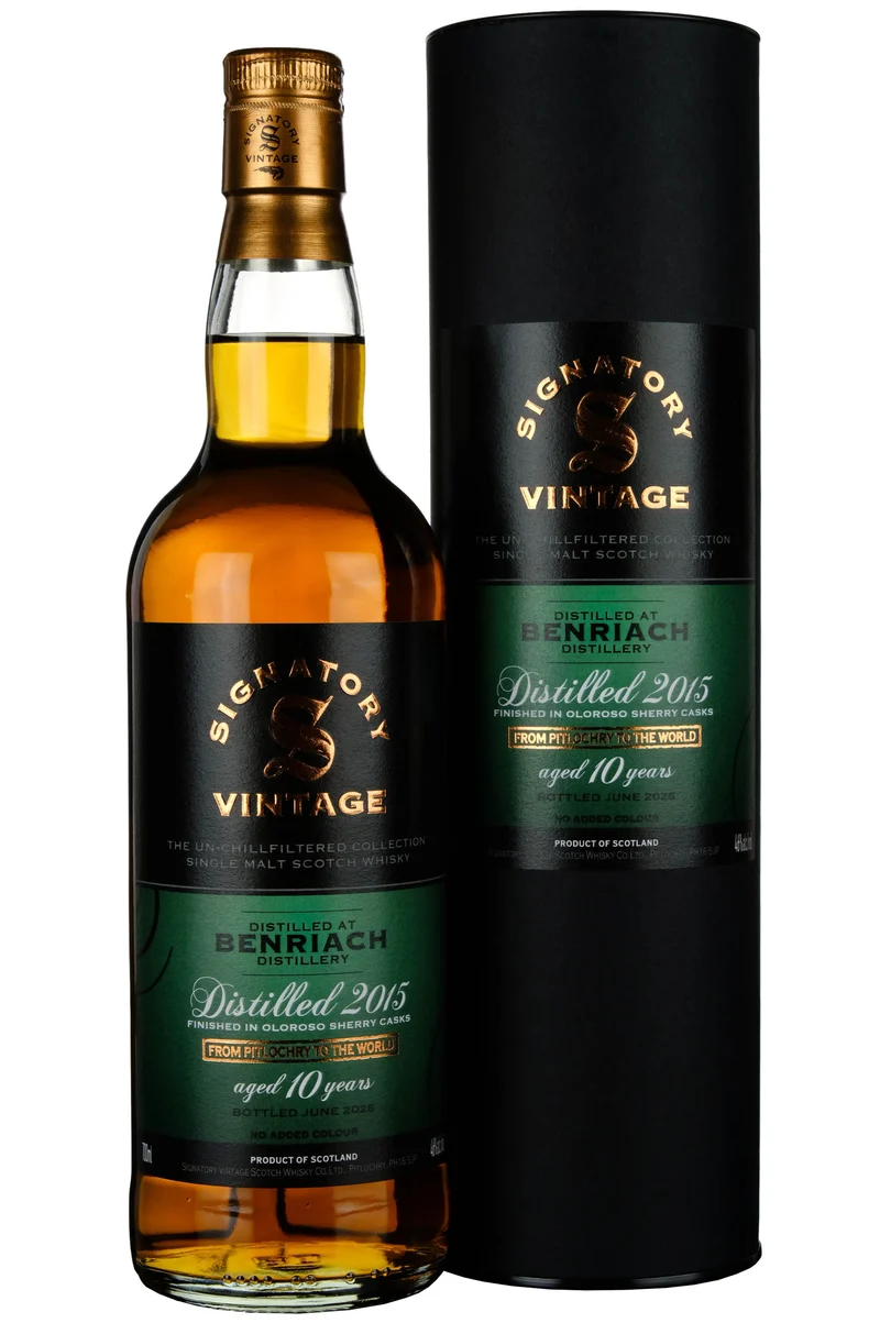 Benriach 2015-2026 | 10 Year Old Signatory Vintage Un-Chillfiltered Collection
