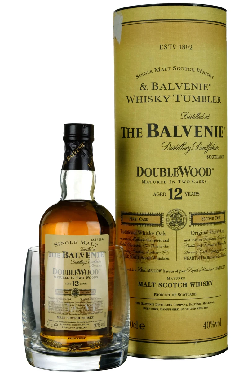 Balvenie 12 Year Old DoubleWood 2000s Tumbler Set