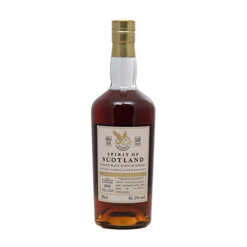 Balmenach 14 Year Old Sherry Hogshead #662 Spirit Of Scotland 61.5%