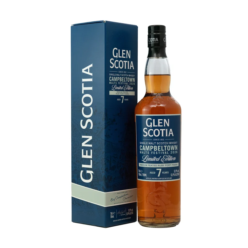 Glen Scotia 7 Year Old Whisky 2026 Campbeltown Malts Festival Release 53.9%