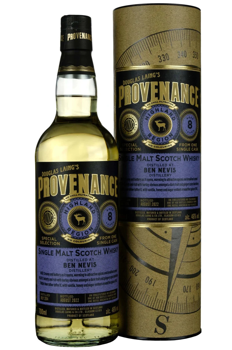 Ben Nevis 2014-2022 | 8 Year Old Douglas Laing Provenance Single Cask DL16322