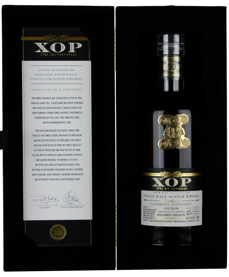 Laphroaig 1997-2023 | 25 Year Old Douglas Laing XOP Black Series Single Cask DL17742