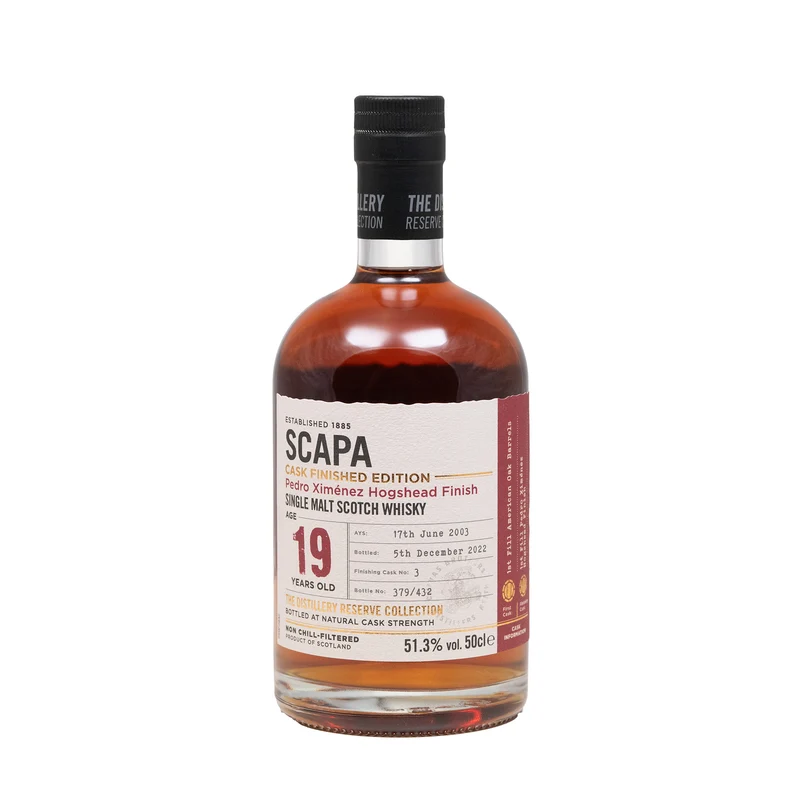 Scapa 2003 19 Year Old Whisky PX Hogshead Finish Cask #3 51.3%