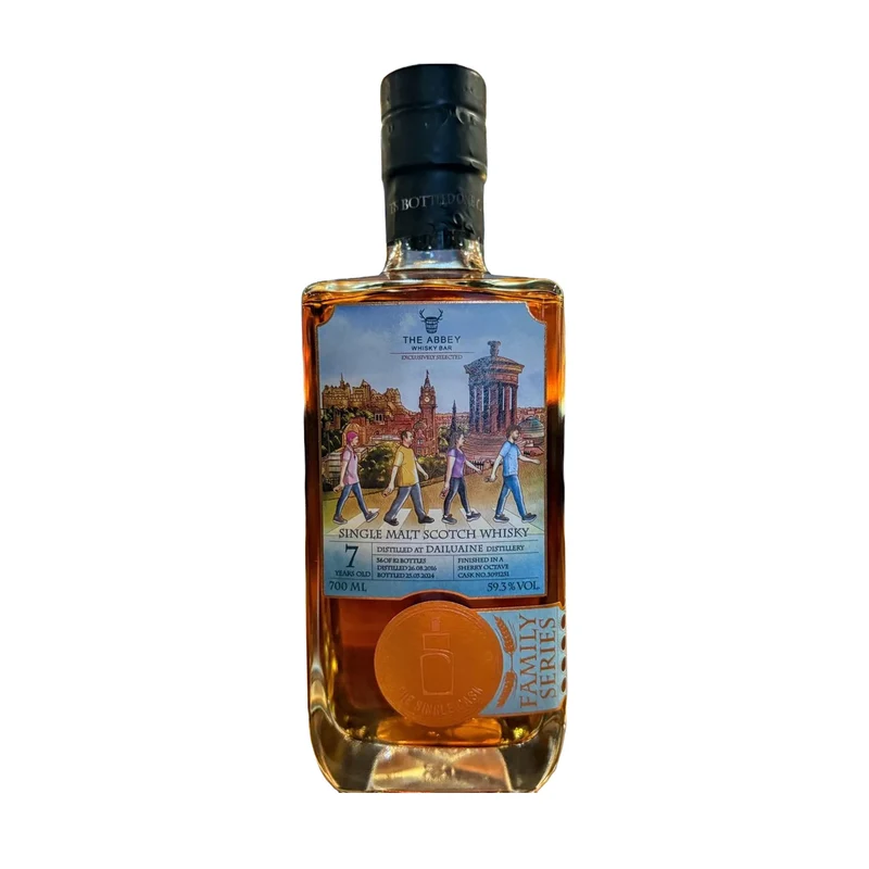 Dailuaine 7 Year Old Single Malt Whisky Abbey Whisky Bar Edinburgh 59.3%