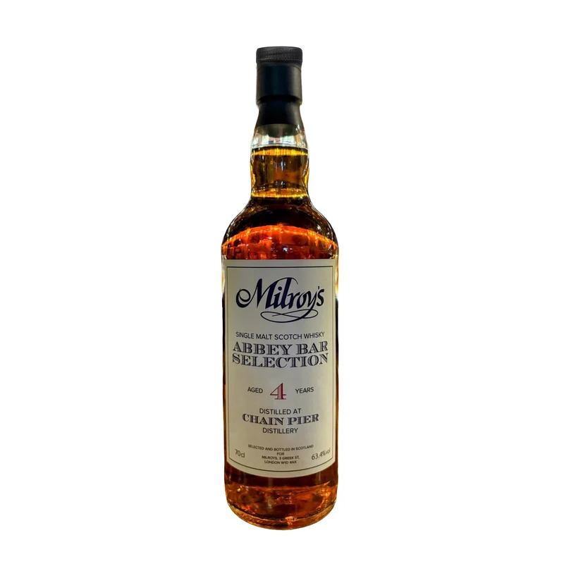 Chain Pier 4 Year Old Single Malt Whisky Abbey Whisky Bar Edinburgh 63.4%